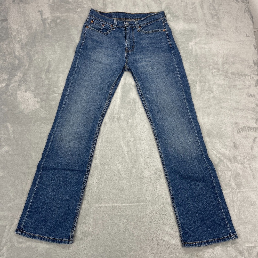 Levi's Jeans Mens 29x32 Blue Denim 527 Faded Stretch Slim Bootcut Leg Streetwear